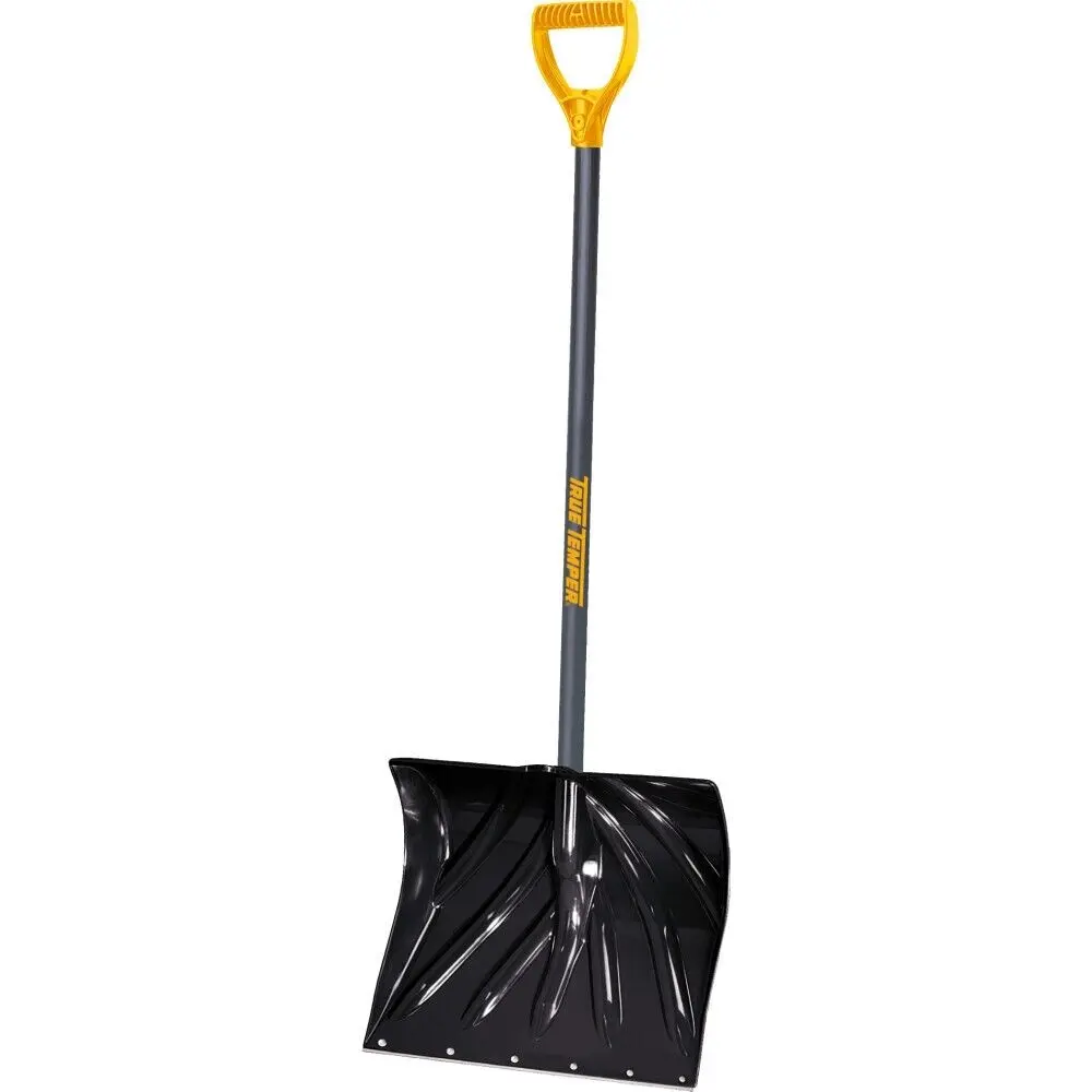 True Temper 18 Inch Poly Snow Shovel Combo D-Grip Winter Tool Ames