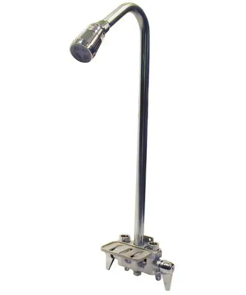 B & K 126-015 Utility Shower Faucet Soap Dish 2.5 GPM At 80 PSI