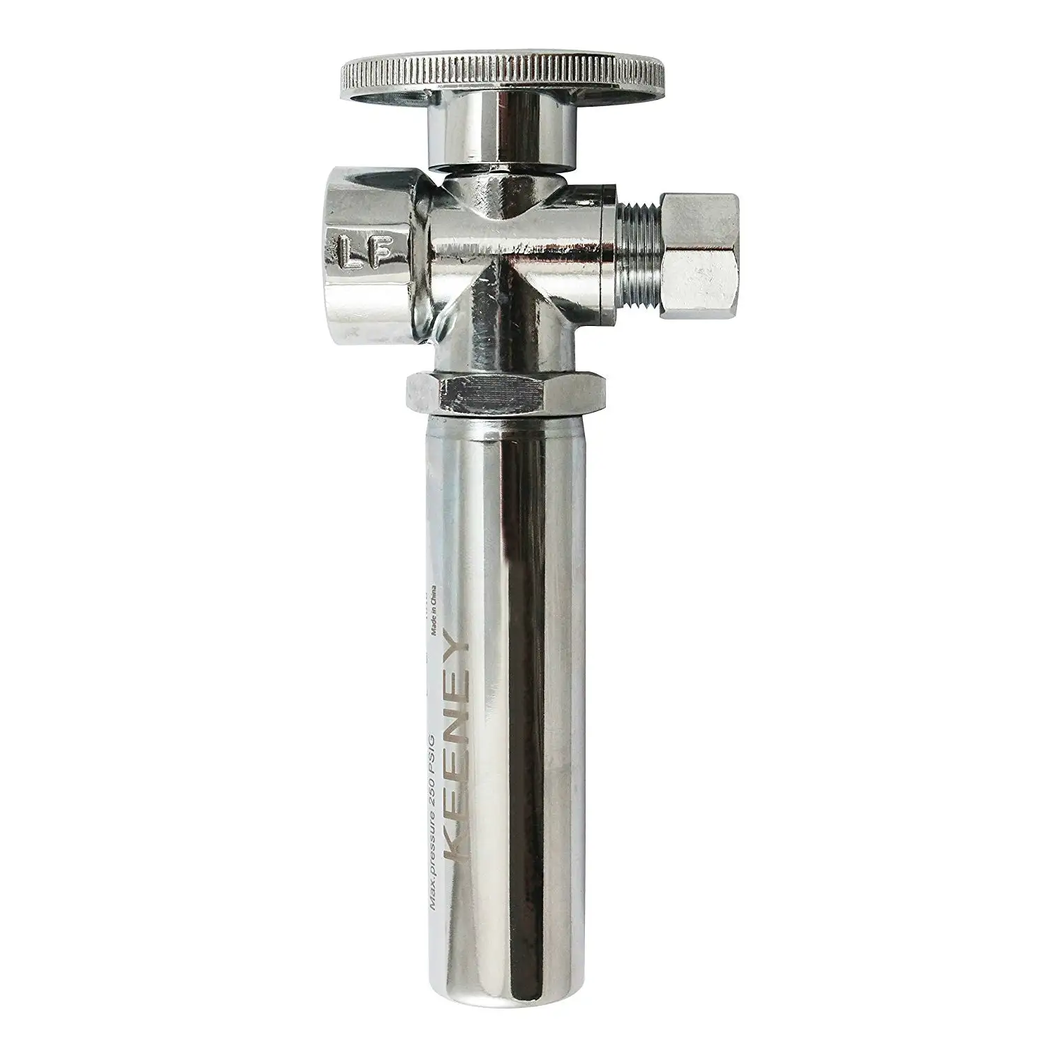 Keeney K2058WHALF Quarter Turn Straight Shut-Off Valve Water Hammer 1/2x3/8
