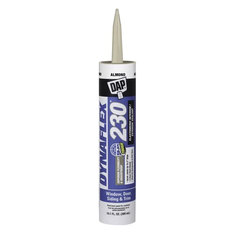 Dap Dynaflex 230 Almond Silicone Sealant Doors and Windows Pack 12