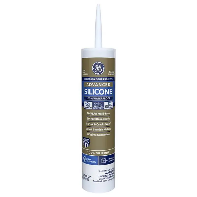 GE Silicone 2 Clear Silicone 2 Window and Door Silicone 10.1 oz Pack 12