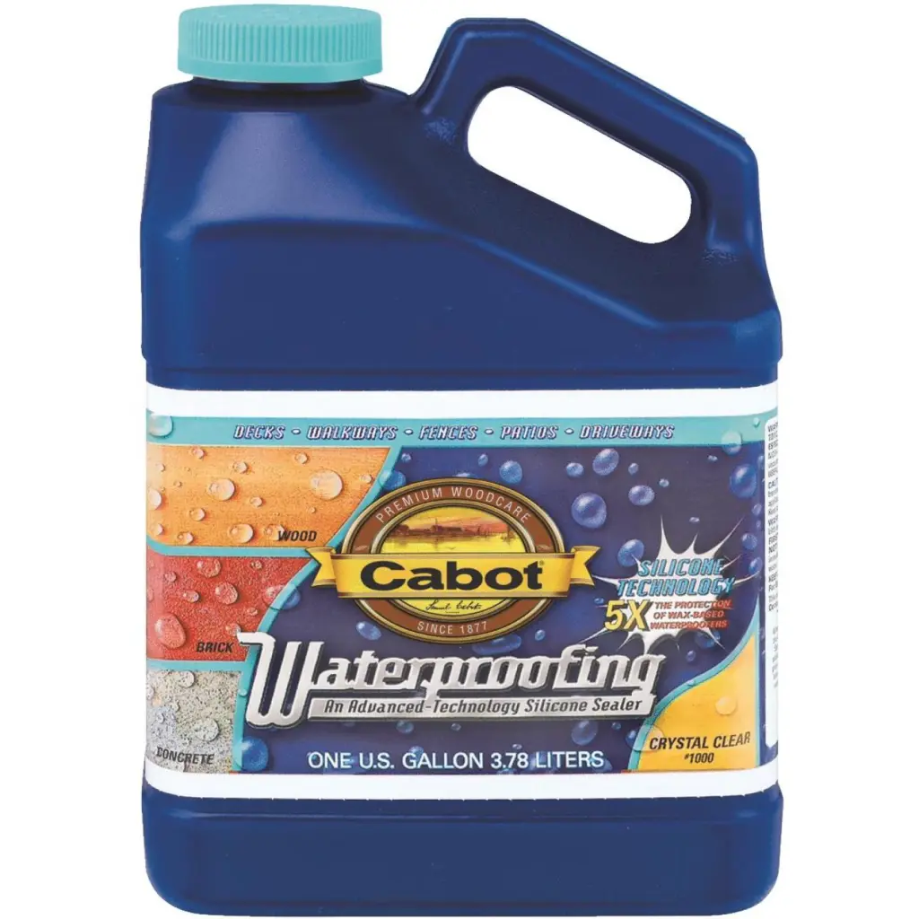 Cabot Clear Silicone Waterproofing Sealer 1 Gallon Surfaces