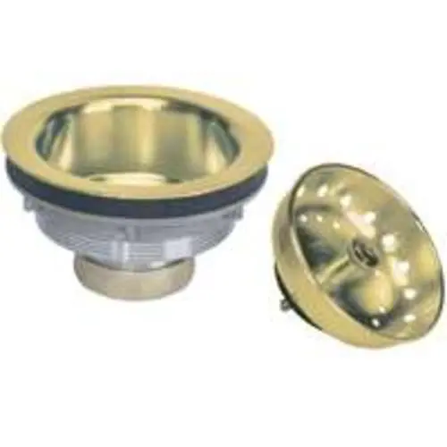 Plumb Pak PP5435 Brass Work Horse Sink Basket Durable Kitchen Use