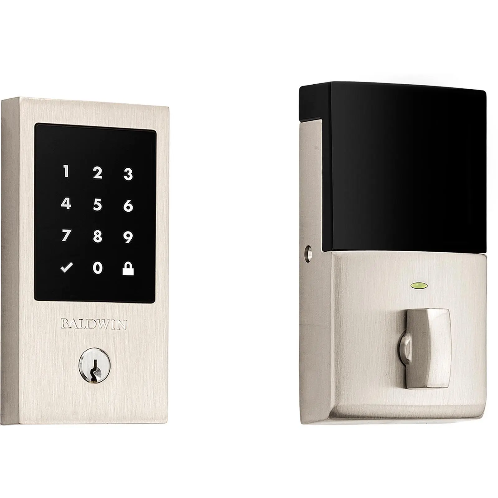 8225.056.ZW Minneapolis Touchscreen ZWave Deadbolt Satin Nickel Smart Lock