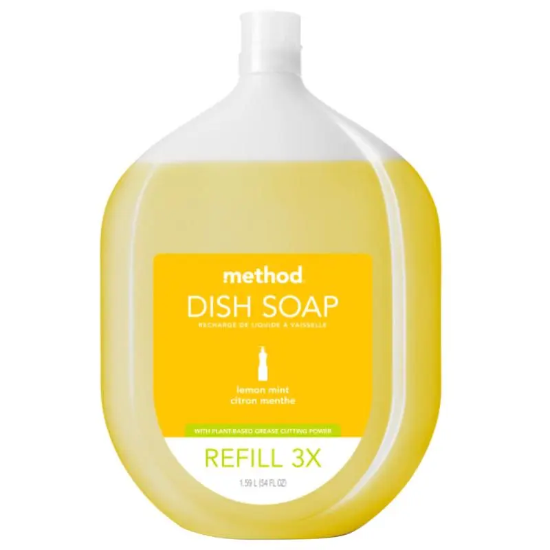Method Lemon Mint Scent Liquid Dish Soap Refill 54 oz 1 pk Pack 4