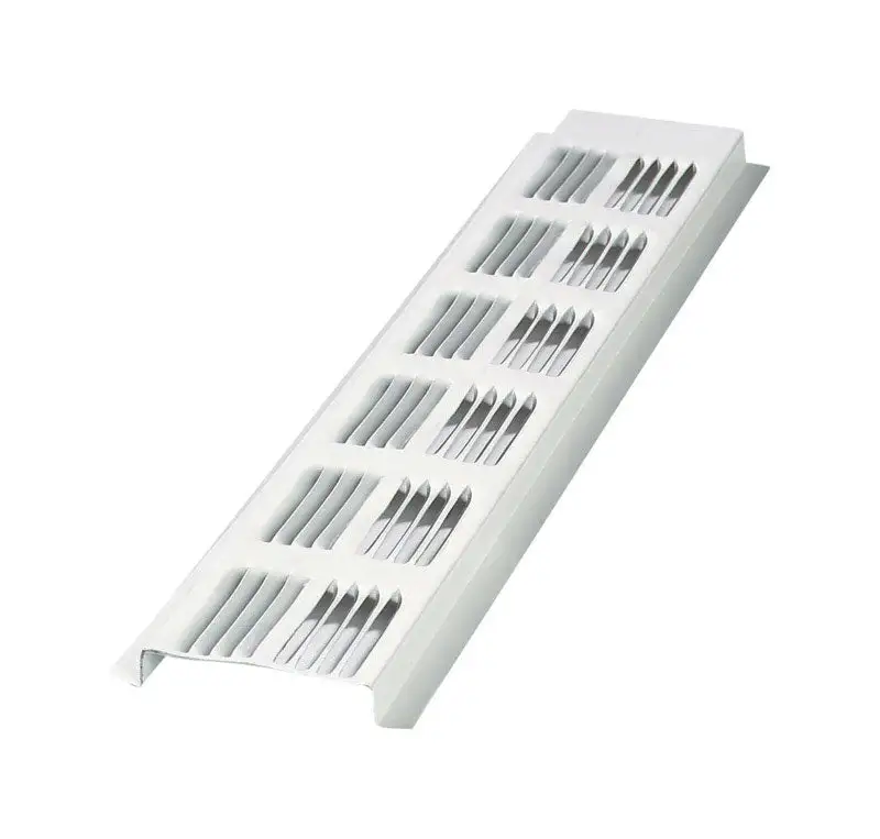 Air Vent 2x8 Feet Continuous Soffit Vent 9 Sq Net Free Area Aluminum White Case 30
