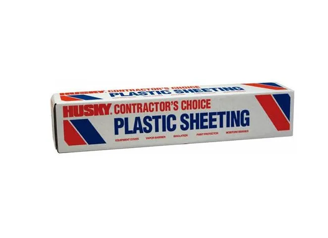 Plastic Sheeting 20 x 50 - Low Price Building Replacement Parts DIY Projects Husky
