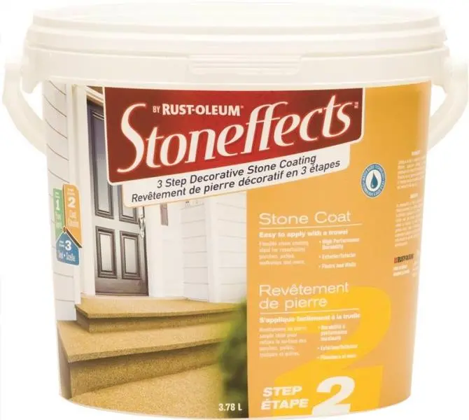 Rust-Oleum N5215155P Stoneffects Step-2 Stone Coating Great Lakes 3.7 L Outdoor Use