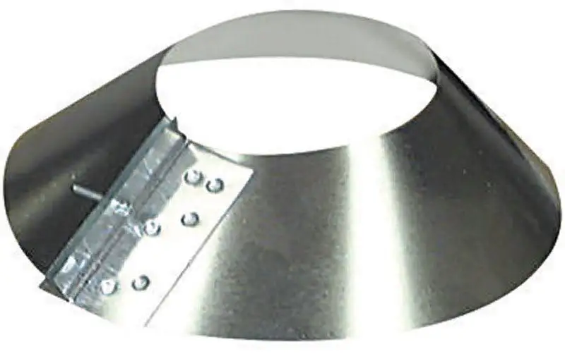 Imperial Manufacturing 3 Inch Diameter 30 Gauge Galvanized Steel Storm Collar Pack 6