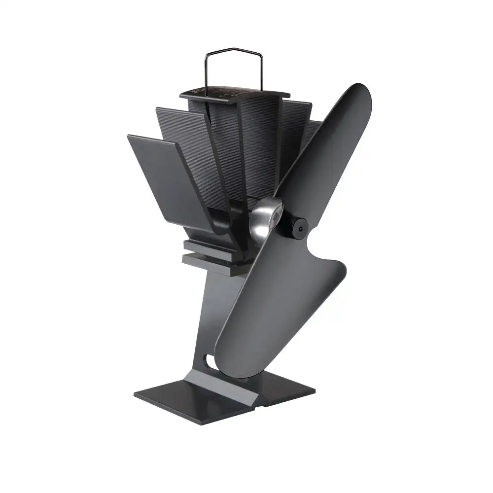 Caframo 800CAXBX Ecofan Original Heat Powered Stove Fan Black 100 CFM