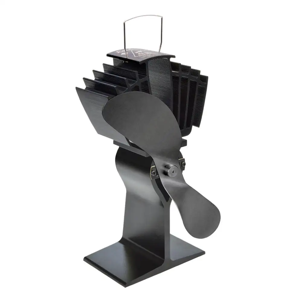 Caframo 812AMXBX Ecofan AirMax Heat Powered Stove Fan Black 175 CFM