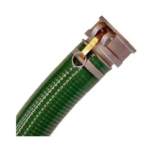 Abbott Rubber 2 Inch x 20 Feet PVC Suction Hose CN-S Fitting Heavy Duty Use
