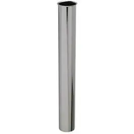 1-1/2-Inch O.D. Tube x 12-Inch Chrome Flanged Kitchen Drain Tailpiece Master Plumber