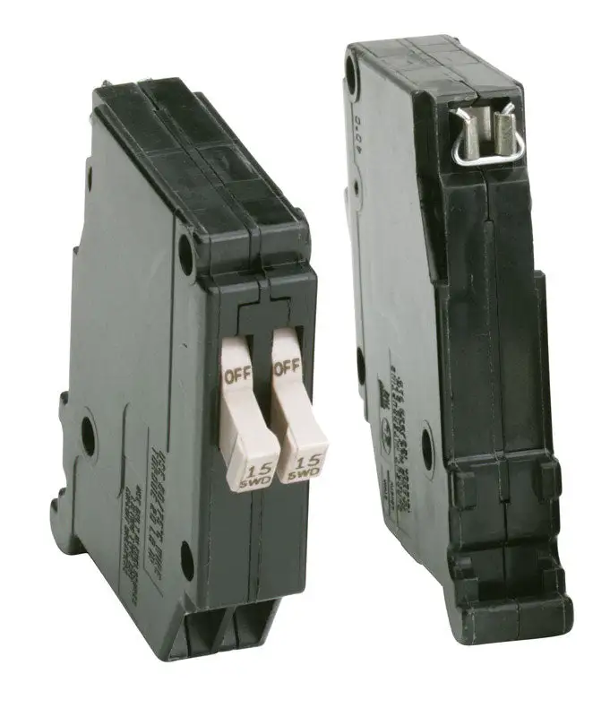 Eaton Cutler-Hammer 15/15 Amp Tandem 2-Pole Circuit Breaker Electrical Panels