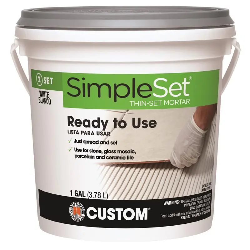 Custom Building Products SimpleSet White Thin-Set Mortar 1 Gallon