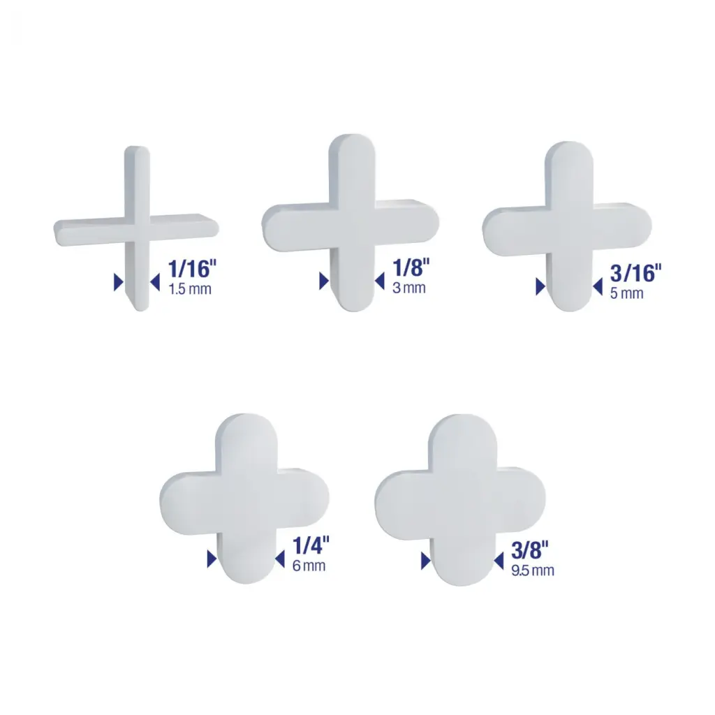 QEP Traditional Flexible Tile Spacers 1/16 Inch Precise Tile Installation