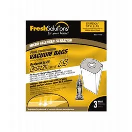 Eureka Vacuum Bag, Micro Allergen, As, 3-Pk. - Allergy Reducing Bags Various
