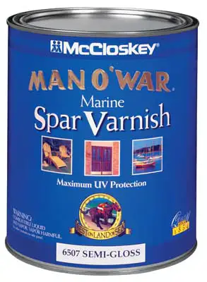 Man O War 6507-07 Spar Varnish 1 Gallon Semi Gloss Protective Finish