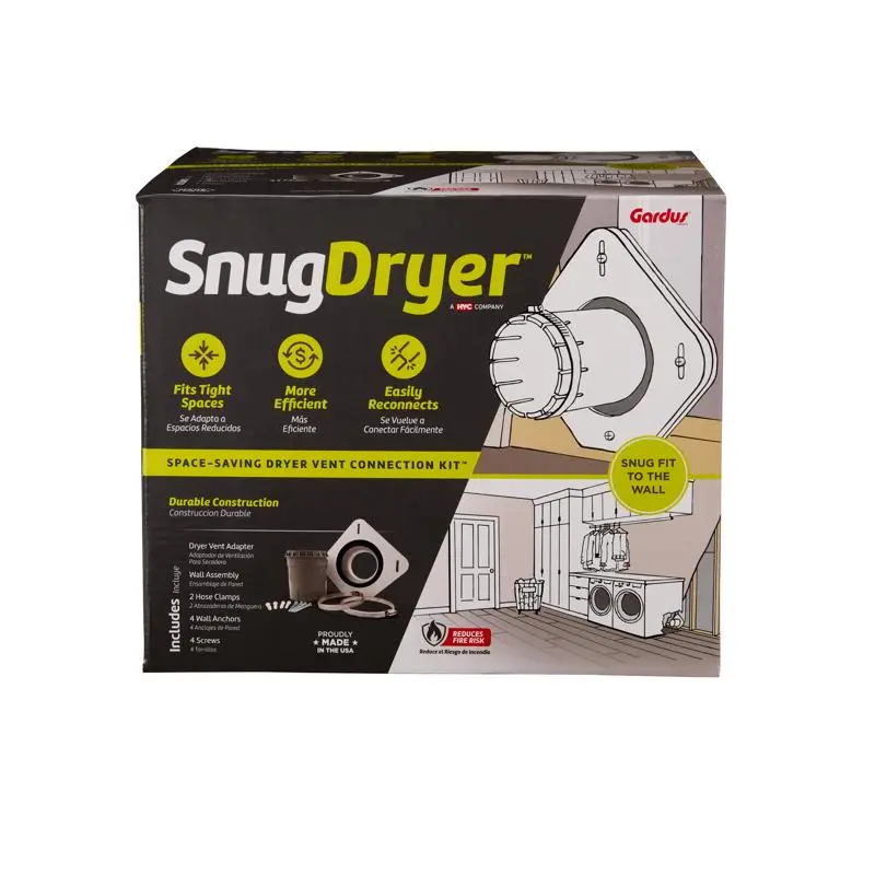 Dryer Vent Made Easy White Plastic Dryer Vent Kit 8.25 L x 30 Dia. . Gardus