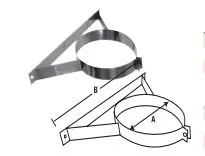Selkirk Wall Band Chimney and Vent Pipe Support