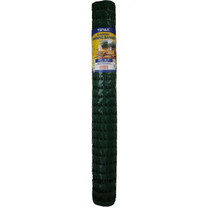 Tenax Guardian Green Polyethylene UV Stabilized Warning Barrier 100 ft x 4 ft