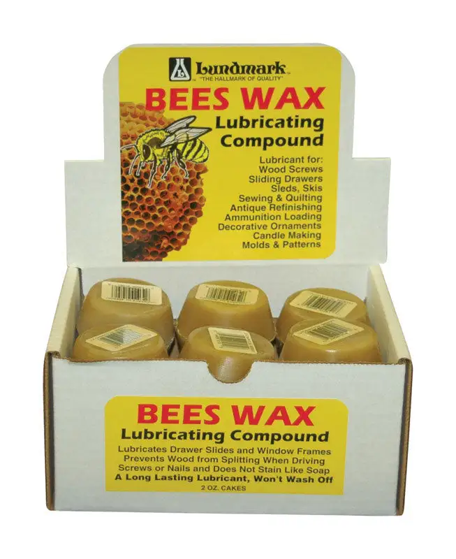 Lundmark Bees Wax Lubricating Compound 2oz Pack 27 Wood Care