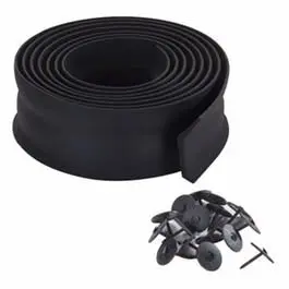 Black Rubber Garage Door Bottom Weatherstripping 9-Ft. Seal Various