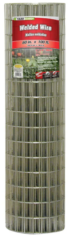 YardGard 308313B Galvanized Welded Wire Fence 14-Gauge 4x2 Mesh 60 x 100 Feet Commercial Use