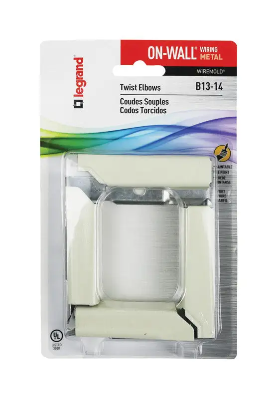 Wiremold On-Wall Twist Elbow 1 pk Pack 5 Cable Management