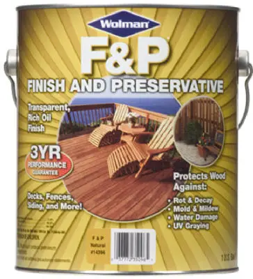 Wolman Cedar Tone Premium Wood Finish & Preservative 1 Gallon Outdoor Use