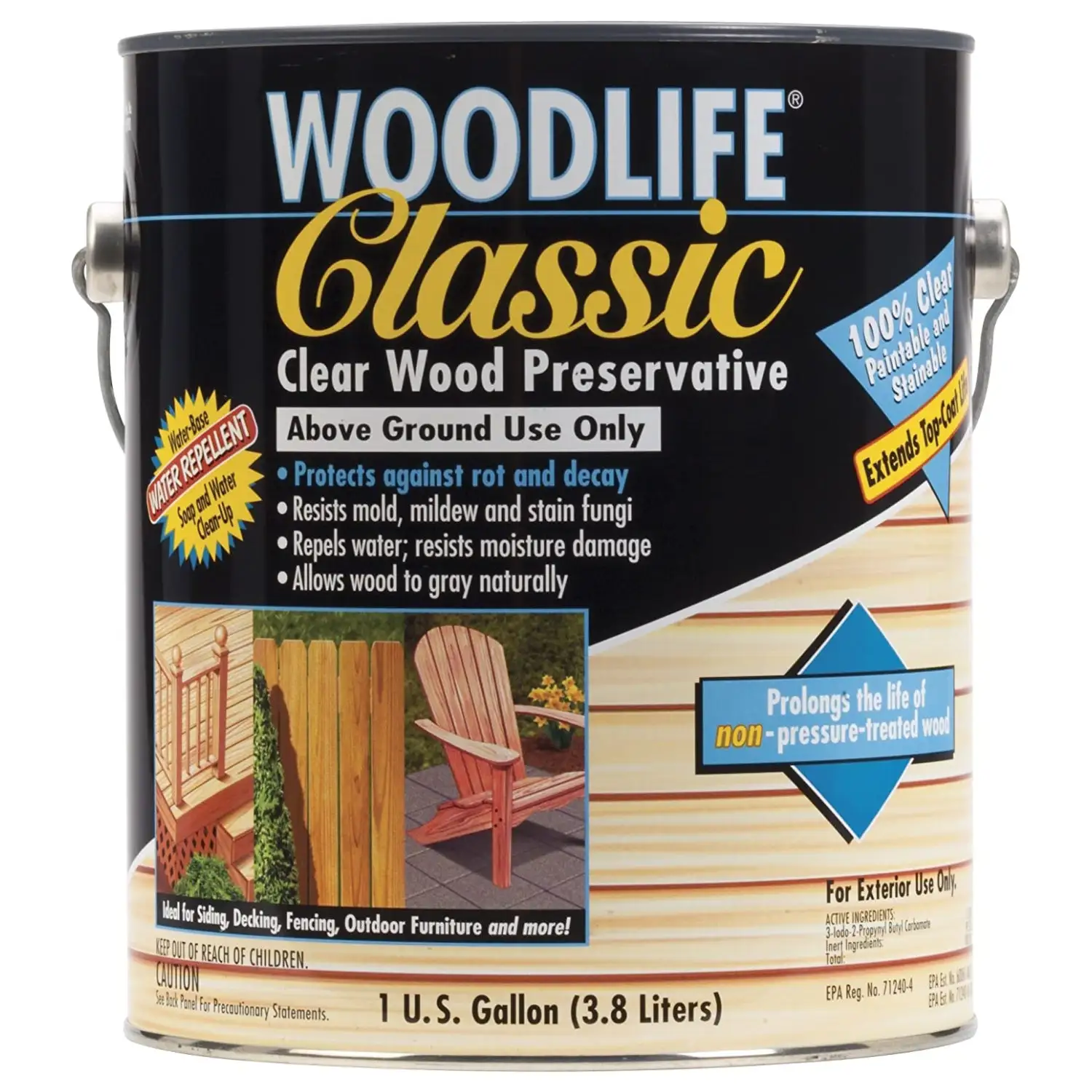 Wolman WoodLife Classic Clear Wood Preservative 1 Gallon Decks & Fences