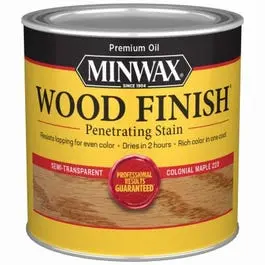 1/2-Pint Colonial Maple Wood Finish Stain Interior Wood Surfaces Minwax
