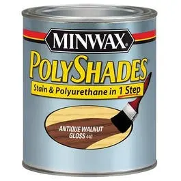 1/2-Pint Gloss Antique Walnut Polyshades Wood Stain & Polyurethane Finish Minwax