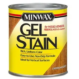1-Quart Cherrywood Gel Wood Stain Rich Wood Finishing Minwax