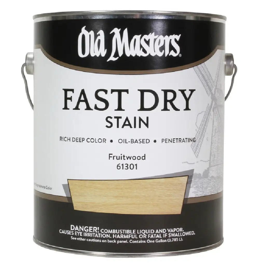 Old Masters 61301 Oil Based Fast Dry Stain Fruitwood 1 Gallon Natural Wood Look
